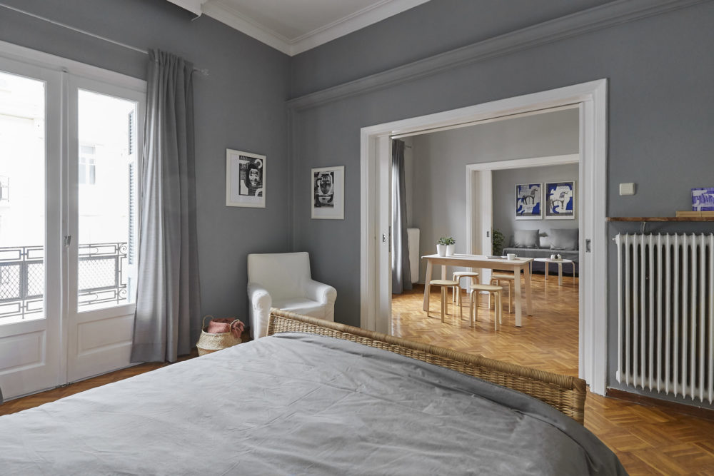 Ανακαίνιση διατηρητεου στην Βενιζελου , υπνοδωμάτιο