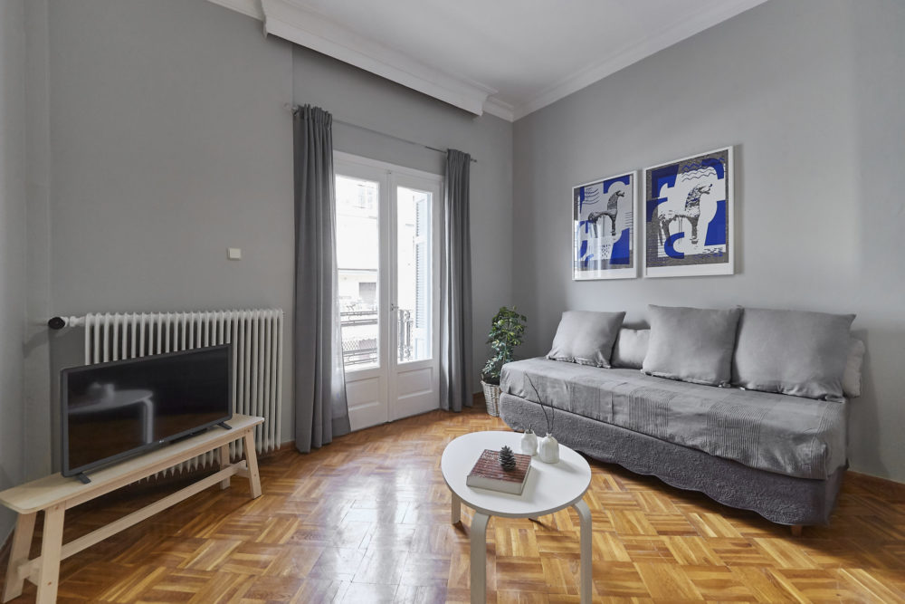 Ανακαίνιση διατηρητεου στην Βενιζελου , σαλονι