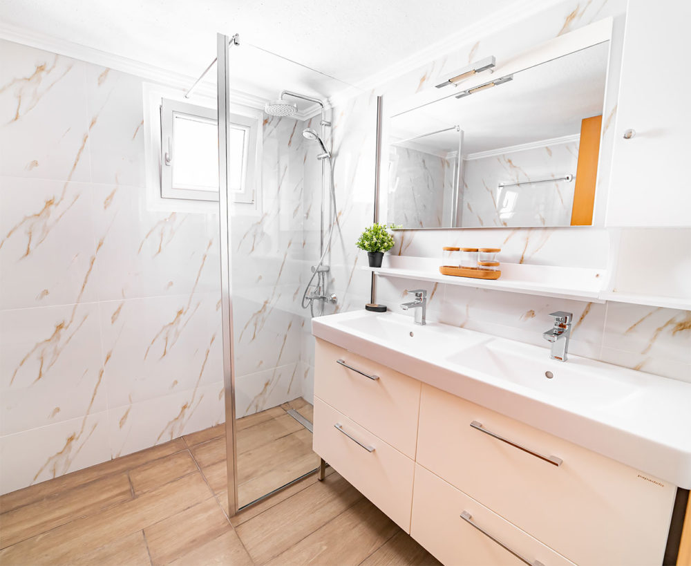 Ανακαίνιση κυρίως μπάνιου σε διαμέρισμα στην Καλαμαριά