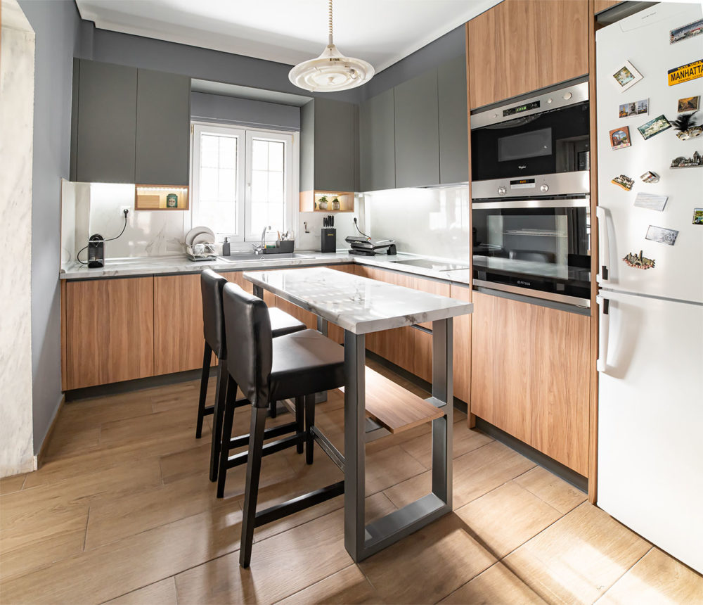 Ανακαίνιση κουζίνας σε διαμέρισμα στην Καλαμαριά